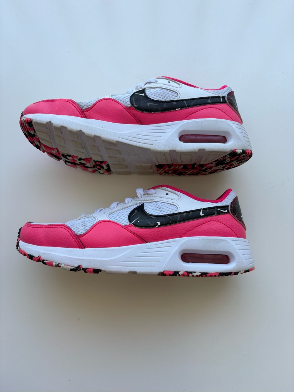 Nike Air Max SC Bright Pink White Black Womens athletic running shoes. Sz 7